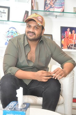 Manoj Interview Stills at Attack Movie